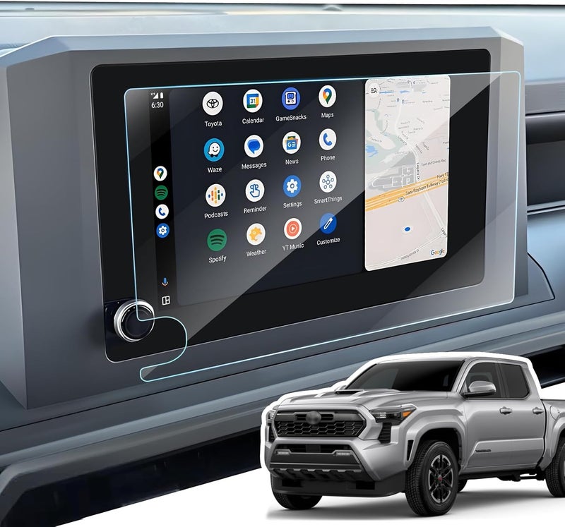 LANGBEAN Anti-Glare Matte 8-Inch Screen Protector for 2024-2025 Tacoma (SR/SR5/RD PreRunner) Infotainment Touchscreen, 9H Tempered Glass/Anti-Fingerprint 2025 Tacoma Accessories - Image 1